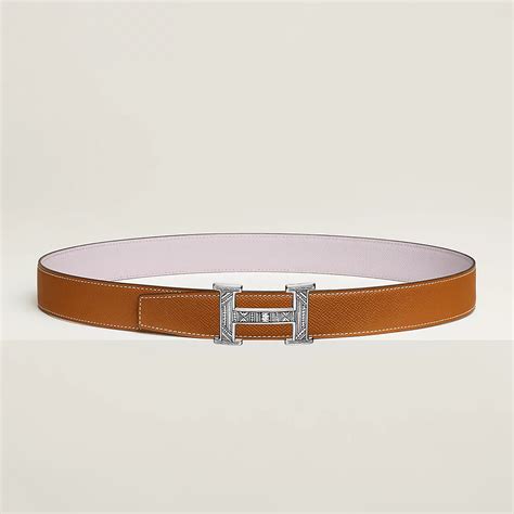 hermes touareg|H Touareg belt buckle & Reversible leather strap 32 mm.